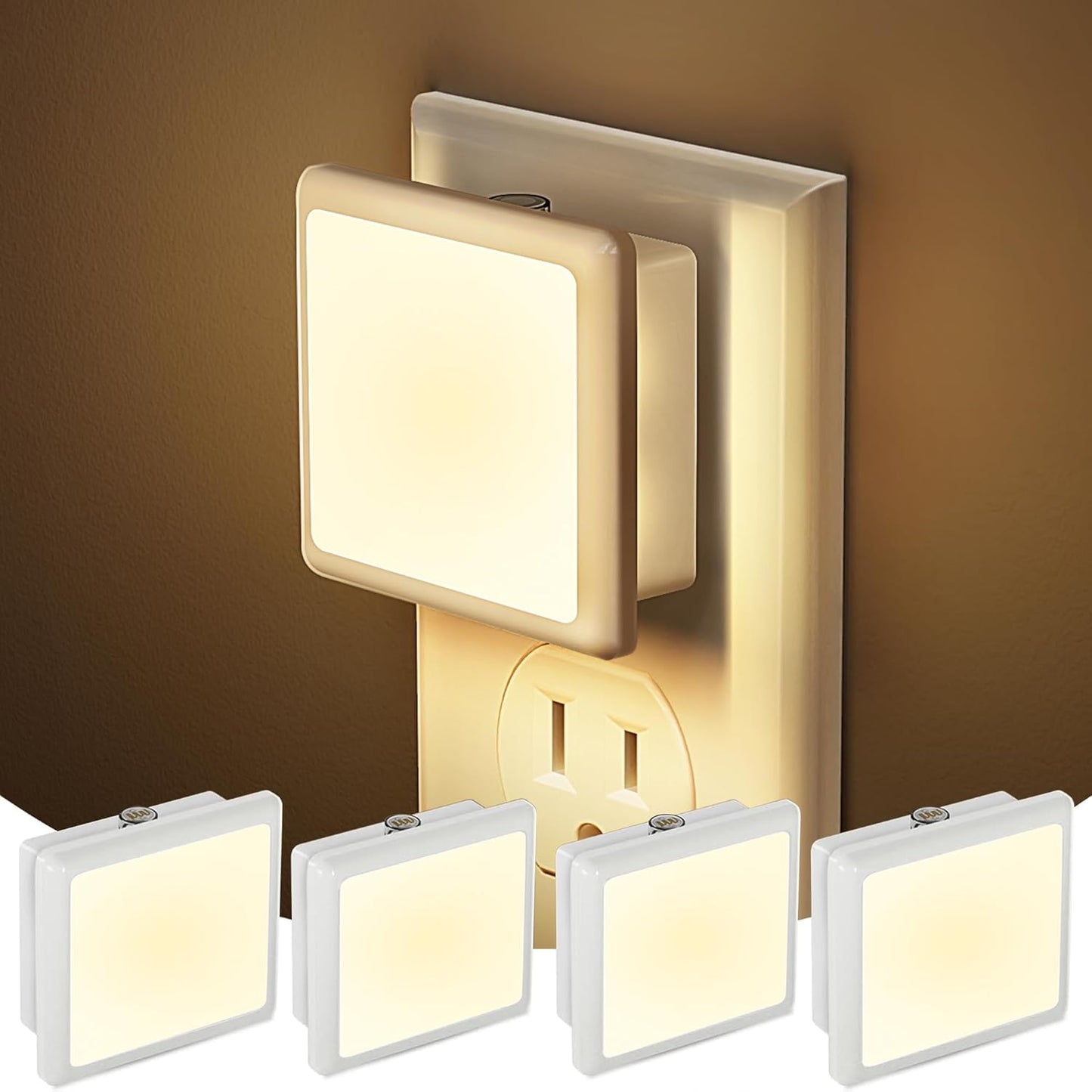 Night Lights Plug into Wall 2 Pack, Plug in Night Light