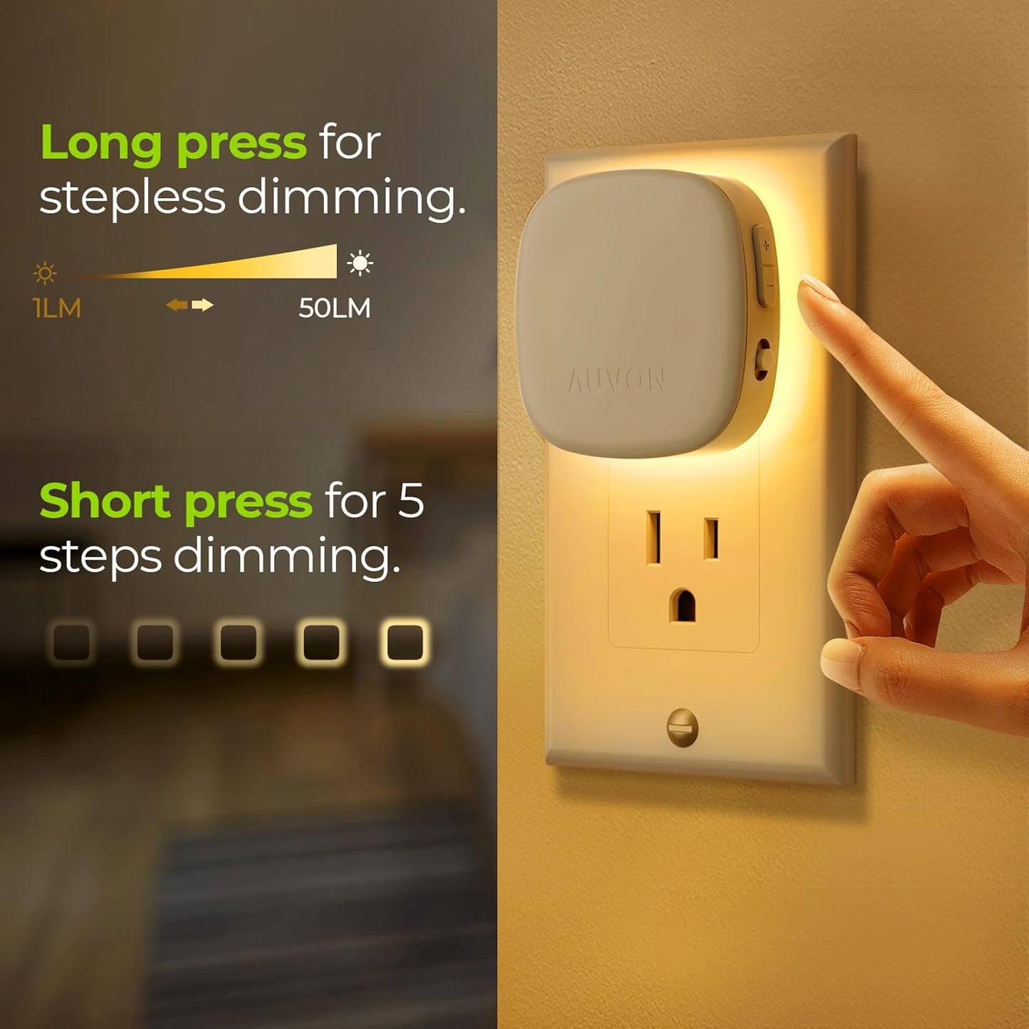 Plug-in LED Backlit Night Light