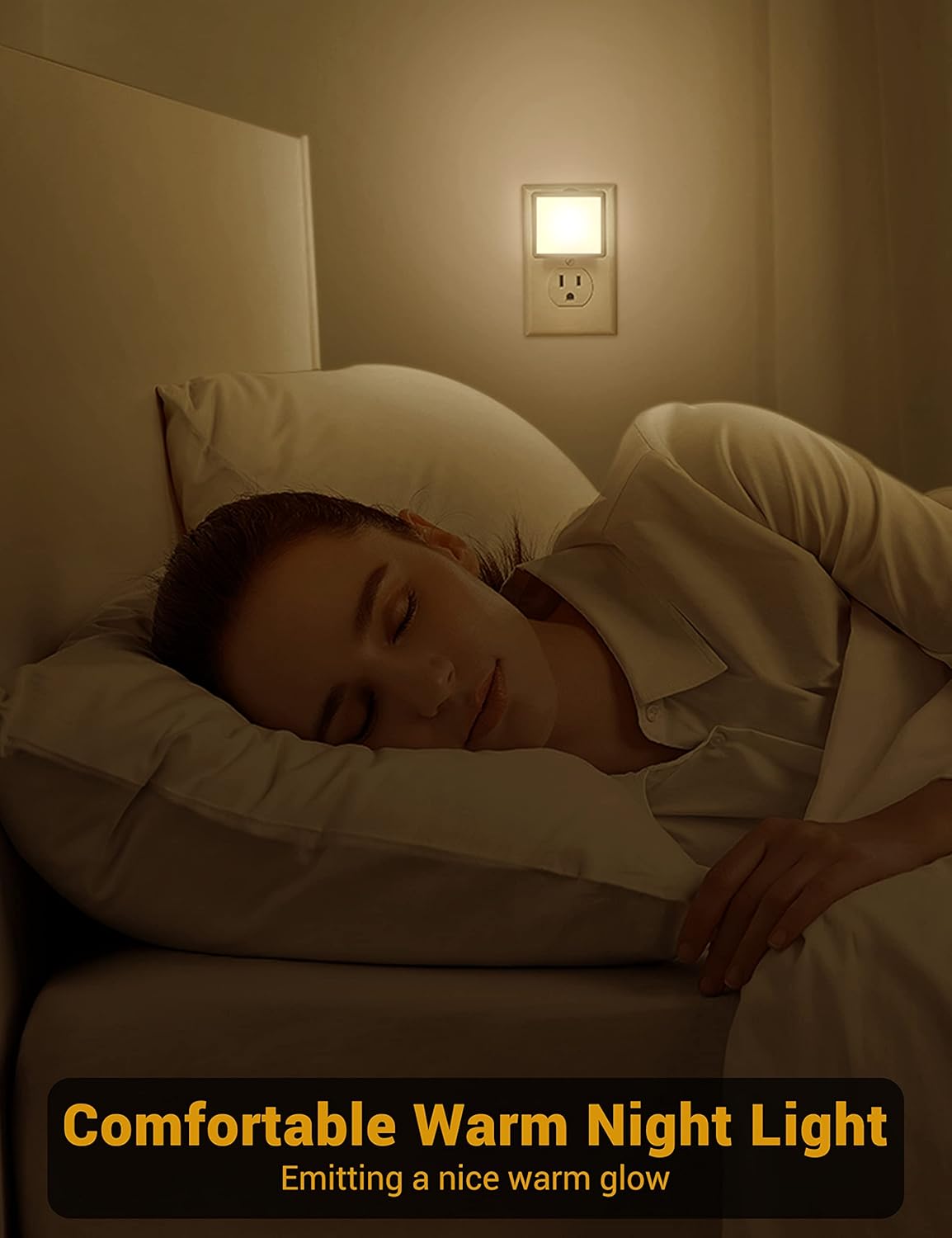 Night Lights Plug into Wall 2 Pack, Plug in Night Light