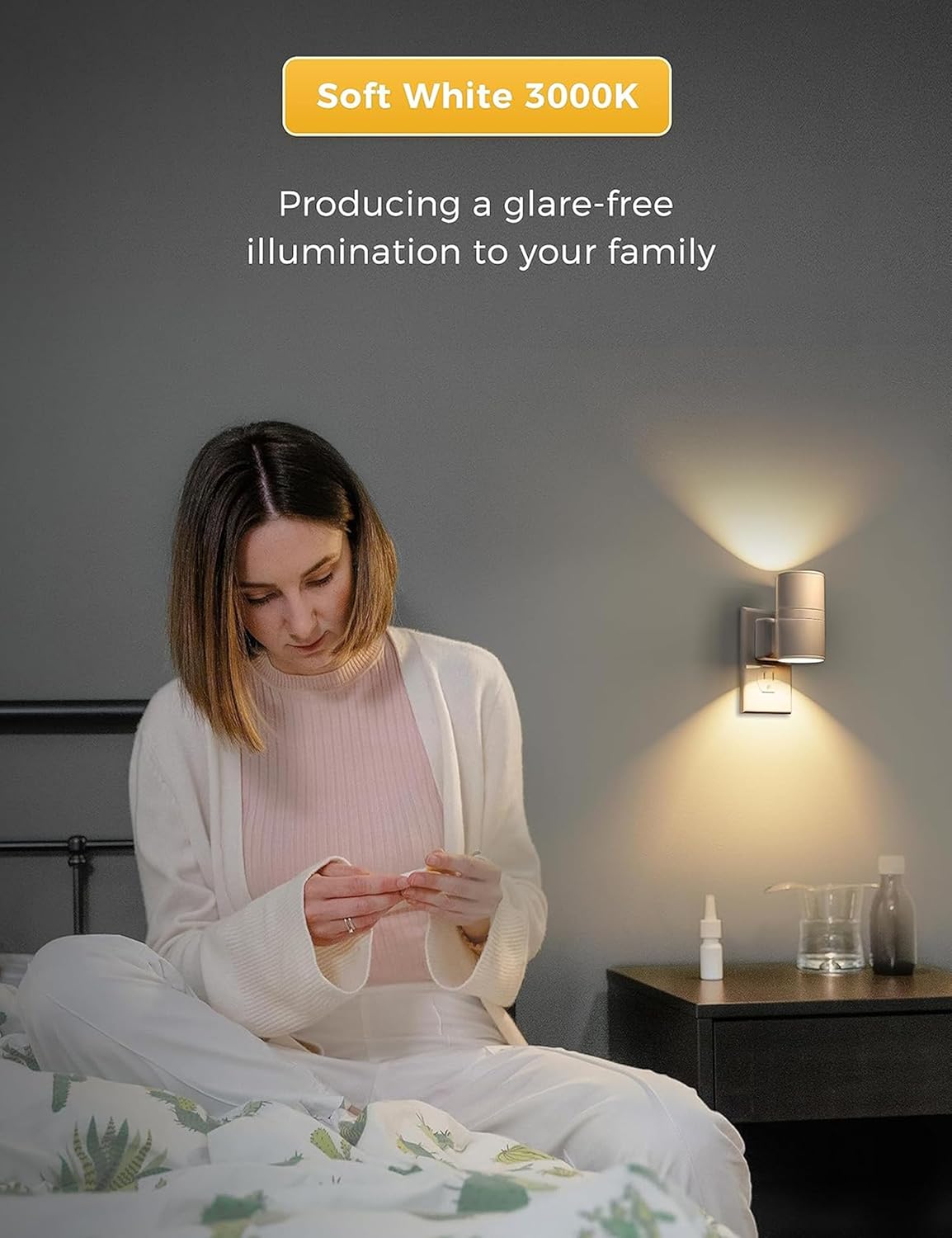 LED Night Light Plug in, Night Lights Plug into Wall, Light Sensor