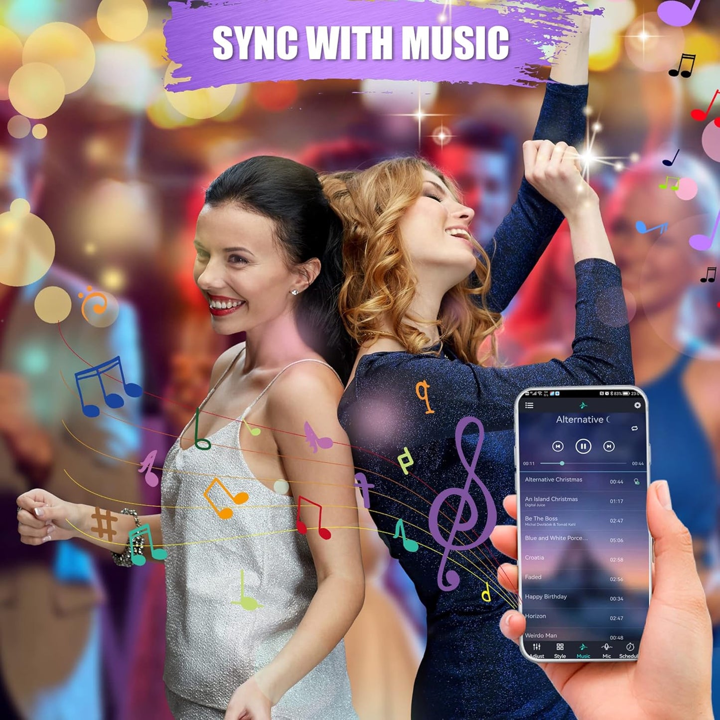 LED Lights Music Sync RGB LED Strip Lights