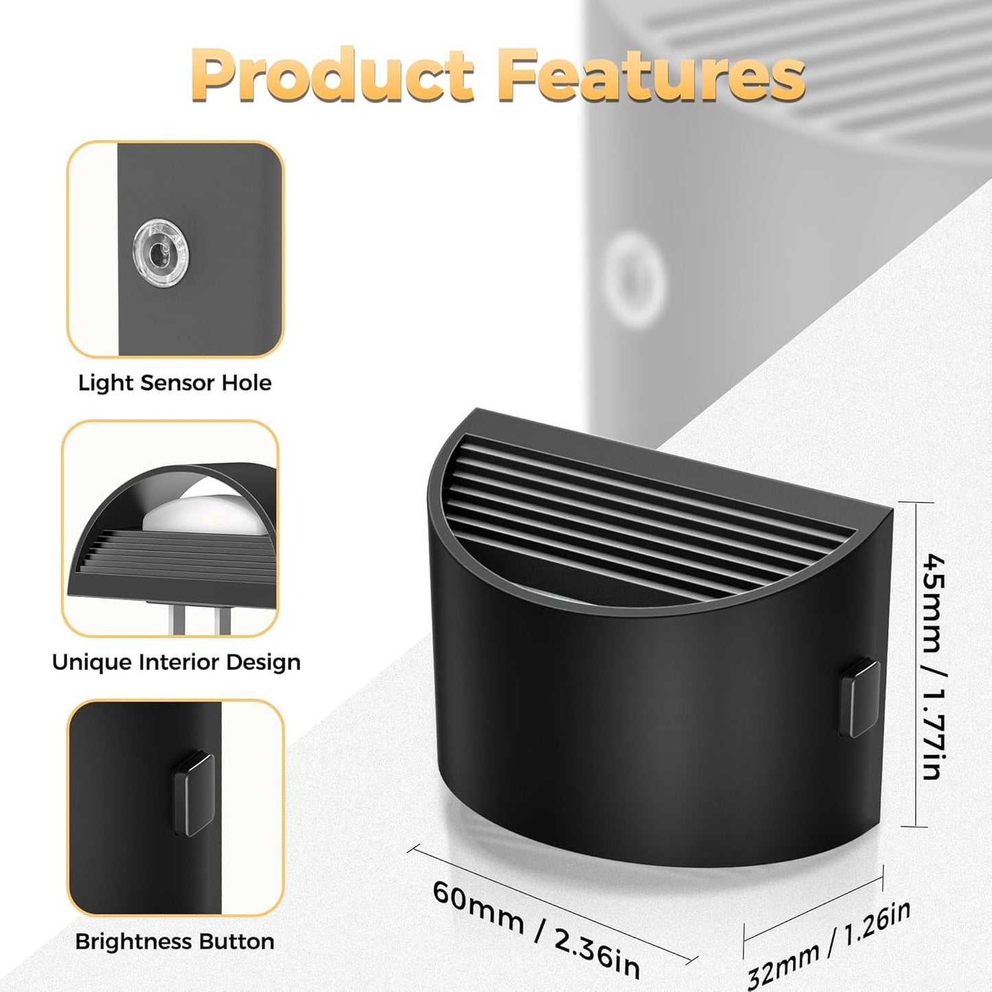 LED Night Light[2 Pack], Night Lights Plug into Wall