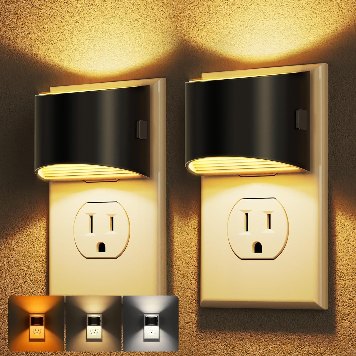 LED Night Light[2 Pack], Night Lights Plug into Wall