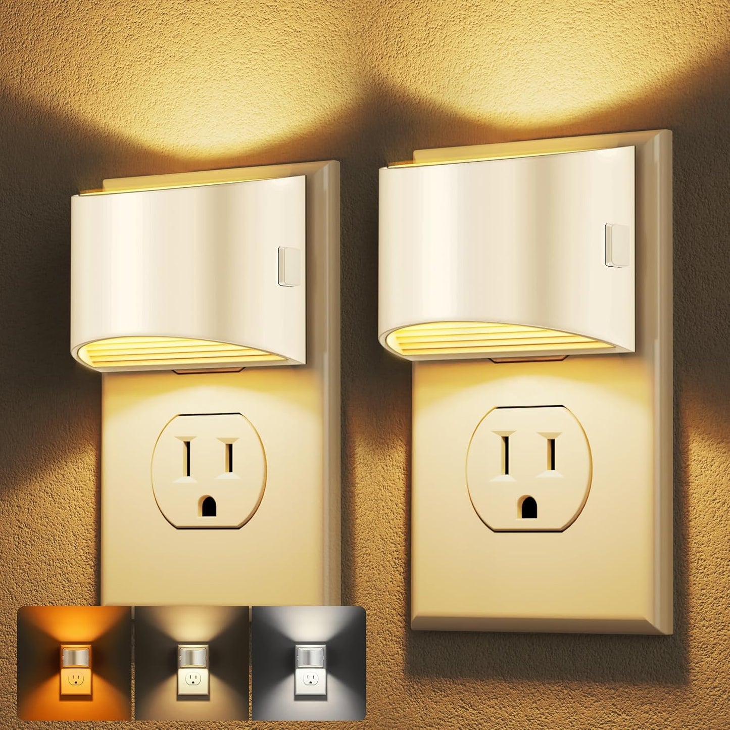 LED Night Light[2 Pack], Night Lights Plug into Wall